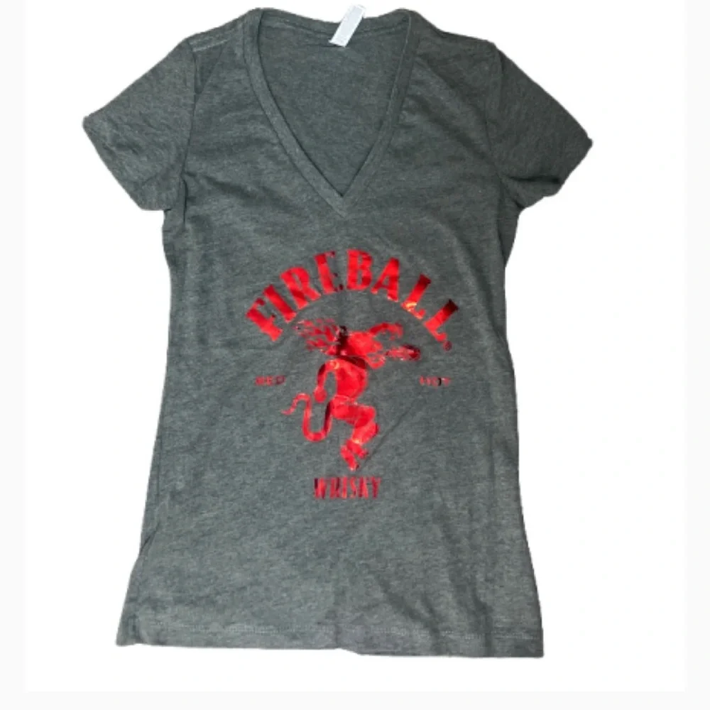 Fireball Red‎ Galvanized Metal Canister Bucket & 3 shot Fireball and T Shirt